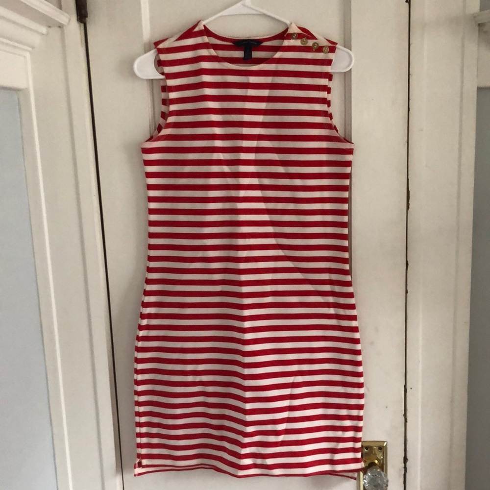 Tommy Hilfiger red & white dress